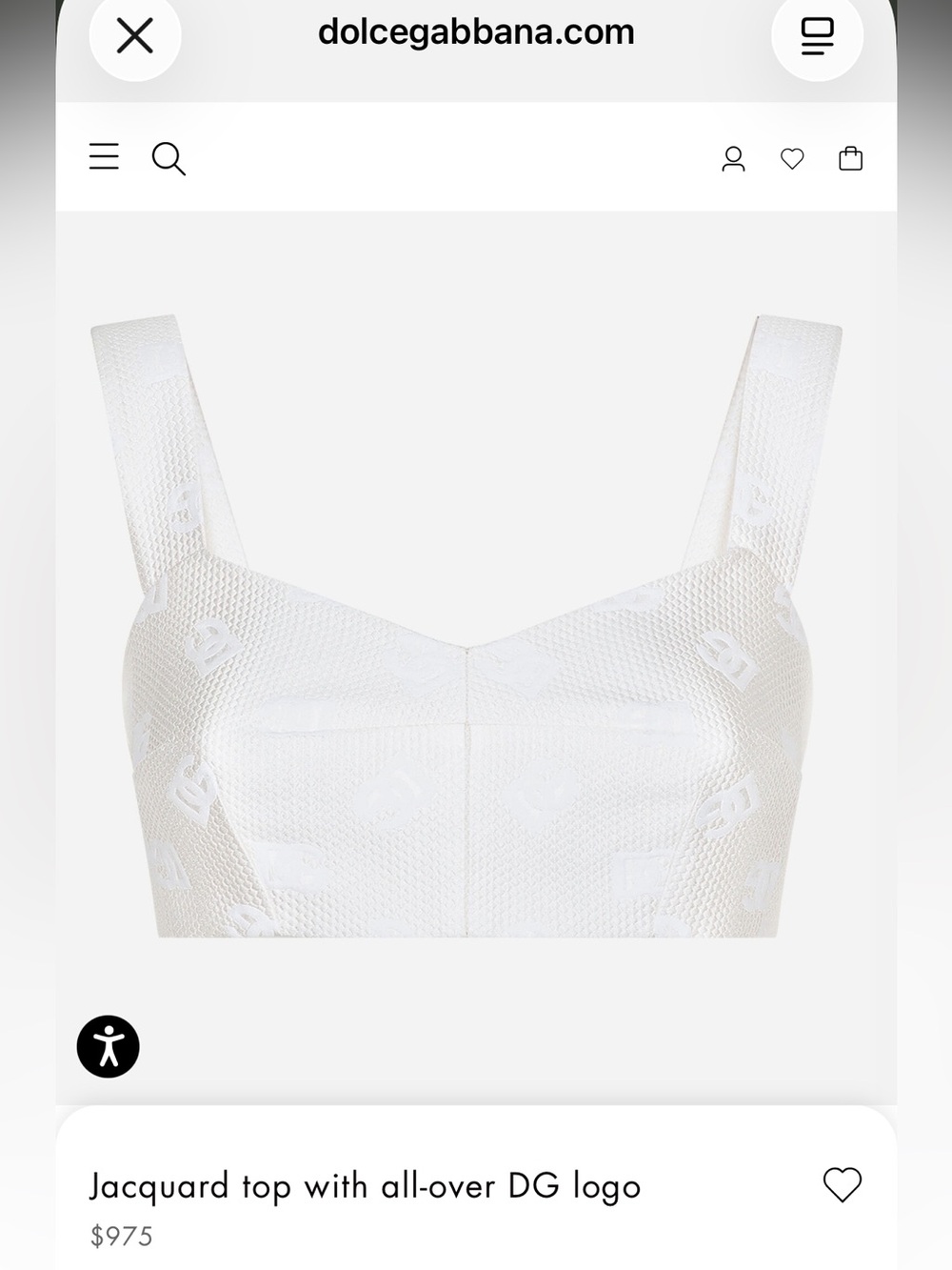 Dolce & Gabbana Ivory Textured Bustier